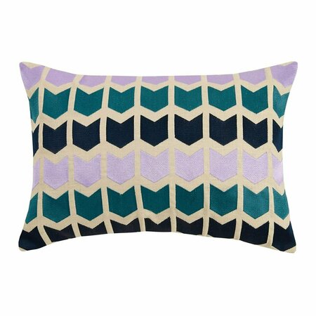 PUESTA EN ESCENA on Point Embroidered Decorative Pillow, Purple PU3119535